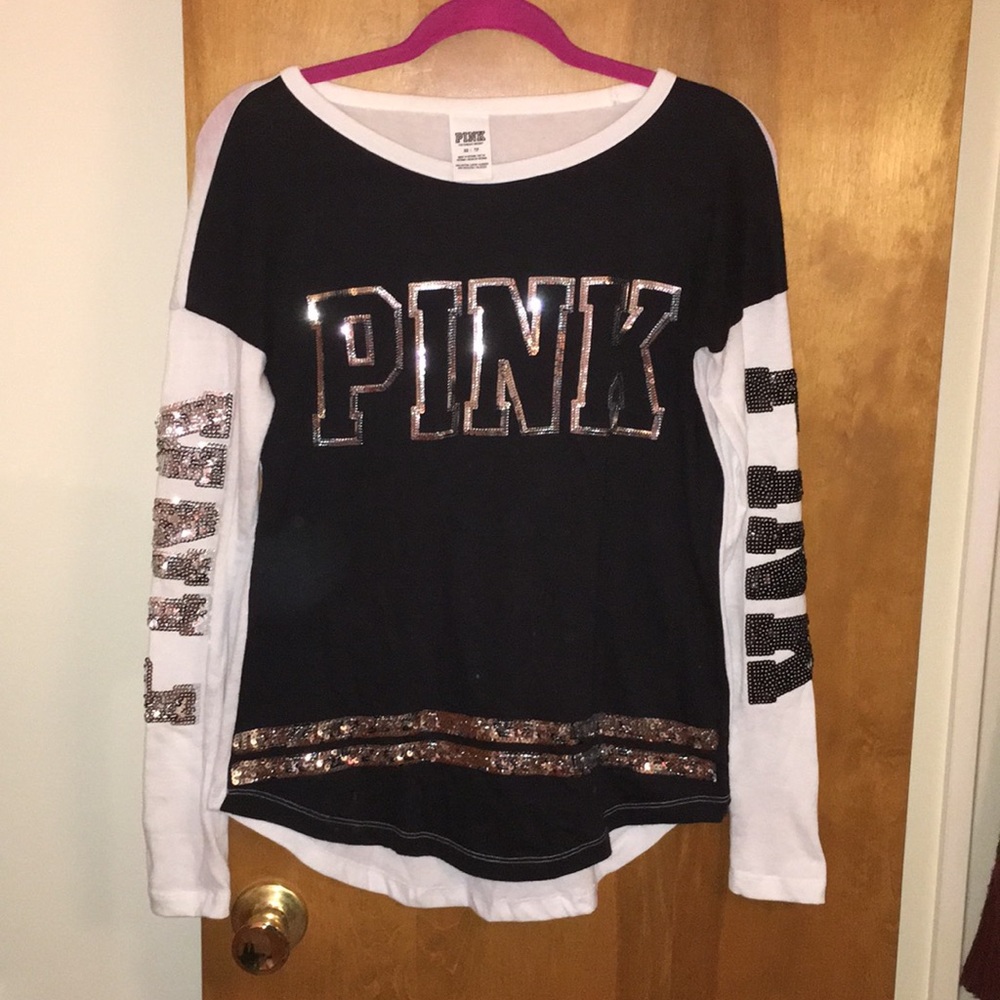 Victoria’s Secret PINK Black and White Top Size XS